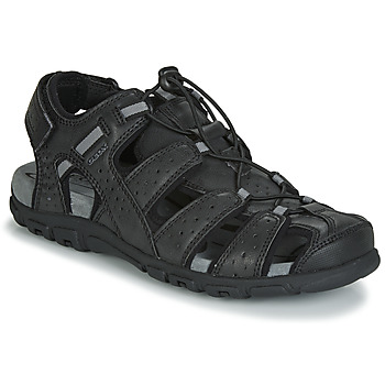 Shoes Men Sports sandals Geox UOMO SANDAL STRADA Black