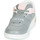 Shoes Girl Low top trainers Geox J XLED GIRL Grey / Pink / Led