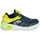 Shoes Boy Low top trainers Geox J XLED BOY Blue / Yellow / Led