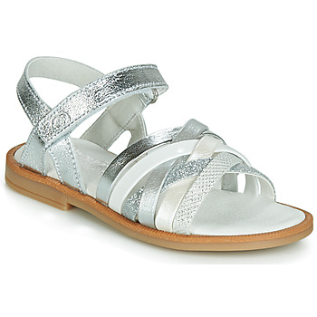 Shoes Girl Sandals Citrouille et Compagnie JIRAFOU Silver