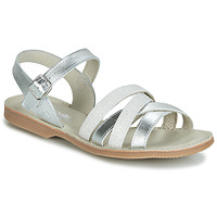 Shoes Girl Sandals Citrouille et Compagnie JAGUINOIX Grey / Silver