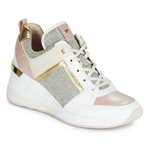 Shoes Women High top trainers MICHAEL Michael Kors GEORGIE White / Pink / Gold