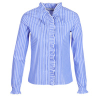 material Women Shirts Maison Scotch LONG SLEEVES SHIRT Blue / Clear