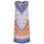 Clothing Women Short Dresses Derhy FORTERESSE White / Blue / Orange
