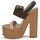 Shoes Women Sandals Rochas RO18231 Brown / Beige