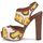 Shoes Women Sandals Missoni TM81 Brown / Beige / Yellow