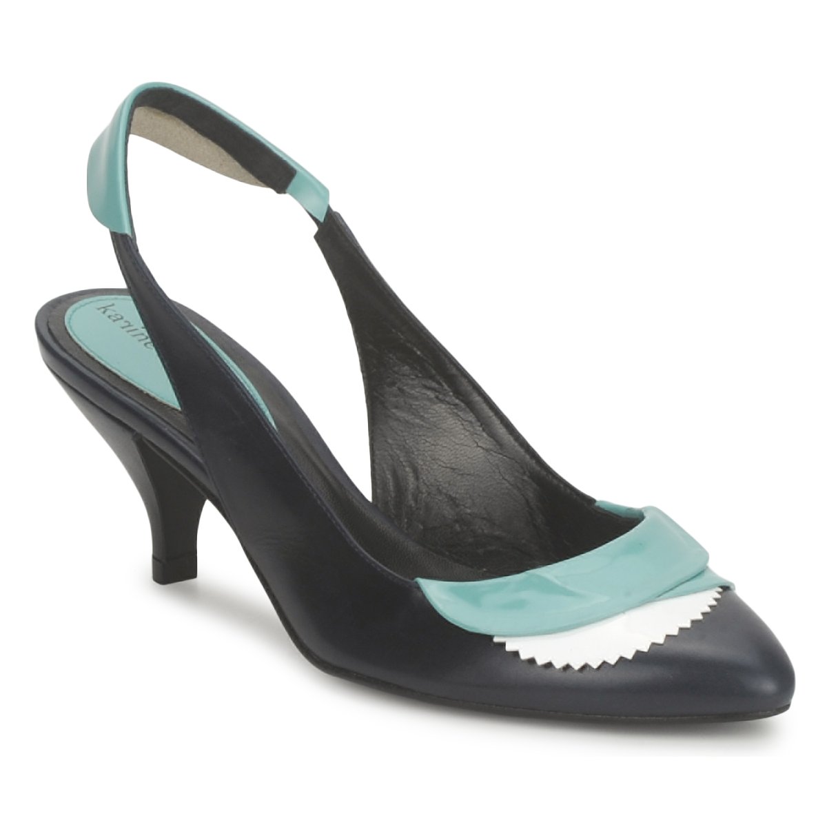 Shoes Women Sandals Karine Arabian LILA Ink / White / Turquoise