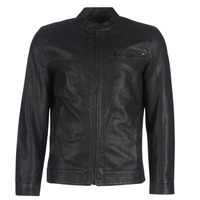 Clothing Men Leather jackets / Imitation le Only & Sons  ONSAL Black