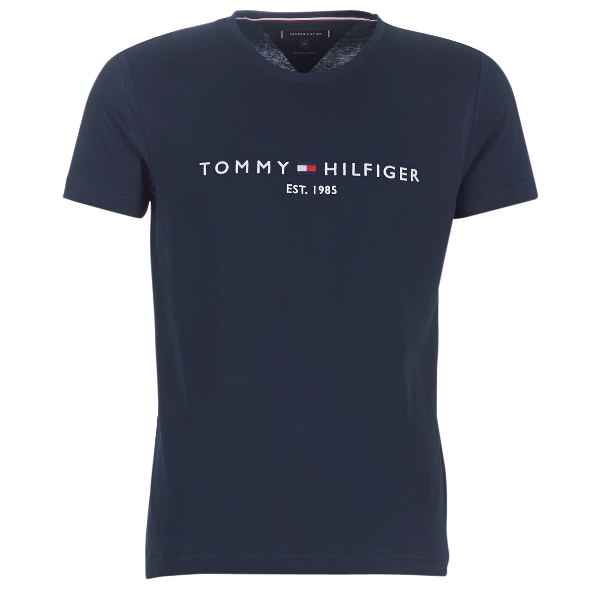 Tommy Hilfiger FLAG TEE Marine - Free delivery | Spartoo NET ! - Clothing short-sleeved t-shirts Men USD/$54.00