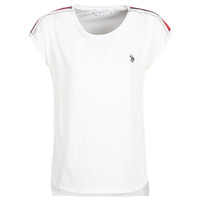 material Women short-sleeved t-shirts U.S Polo Assn. JEWELL TEE SS White