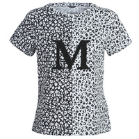 material Women short-sleeved t-shirts Marciano RUNNING WILD Black / White