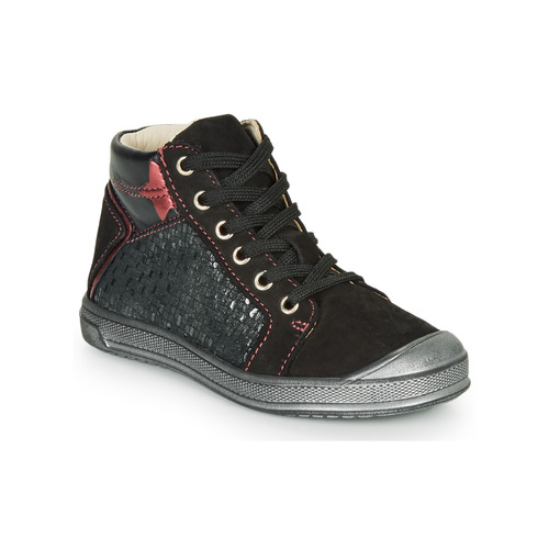 Shoes Girl High top trainers GBB ORENGETTE Black / Silver