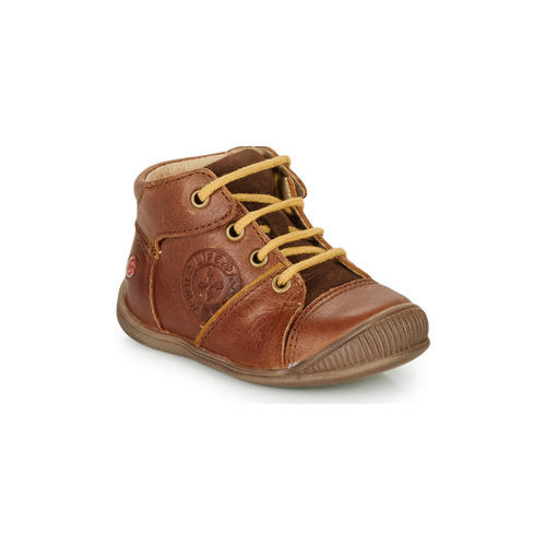 Shoes Boy Mid boots GBB OULOU Brown / Cognac