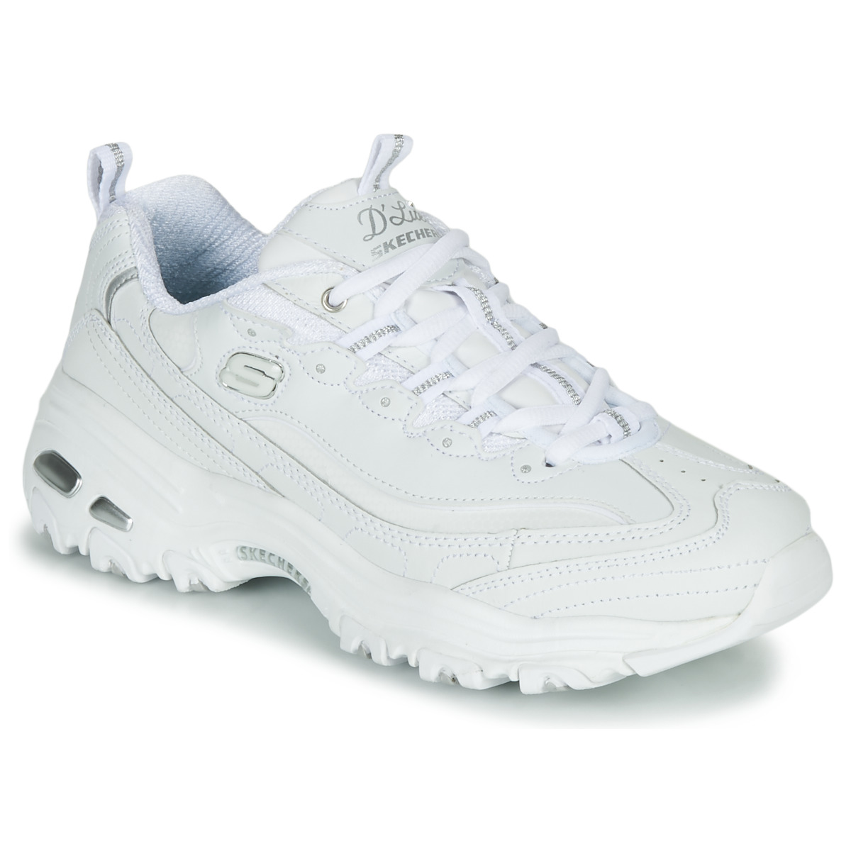 Skechers D'LITES White - Free delivery | Spartoo NET ! - Shoes Low