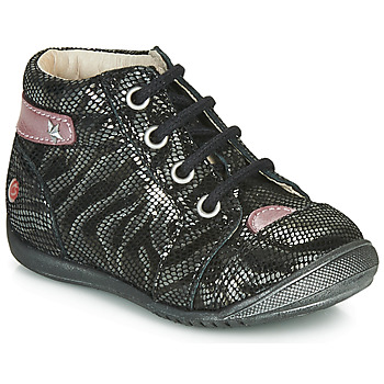 Shoes Girl Mid boots GBB NICOLE Black / Silver