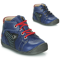 Shoes Boy Mid boots GBB NATALE Blue / Red