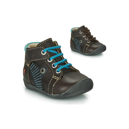 Shoes Boy Mid boots GBB NATALE Brown / Blue
