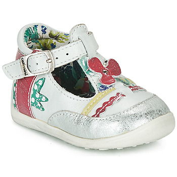 Shoes Girl Sandals Catimini PALOMINO White / Pink