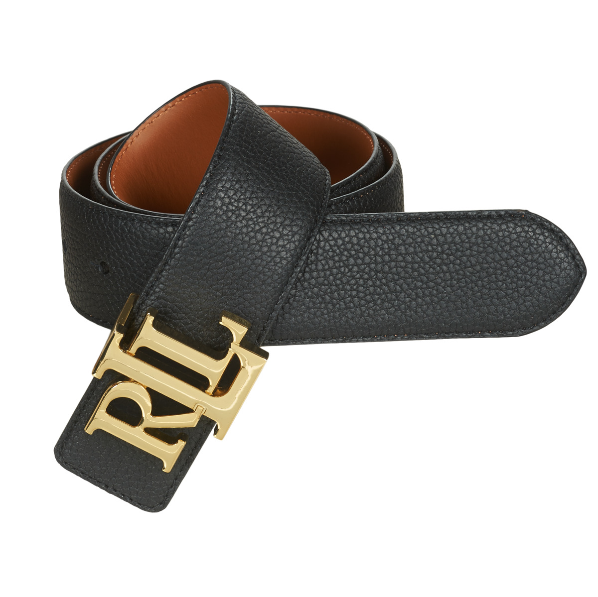 Lauren Ralph Lauren REV LRL Black / Cognac - Free delivery | NET ! - accessories Belts Women USD/$95.00