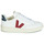 Shoes Low top trainers Veja V-12 LEATHER White / Blue / Red