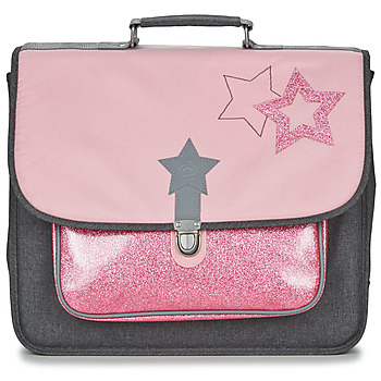 Bags Girl Satchels Citrouille et Compagnie SCUOLA 41 CM Pink / Grey
