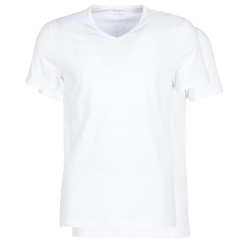 material Men short-sleeved t-shirts Emporio Armani CC722-PACK DE 2 White