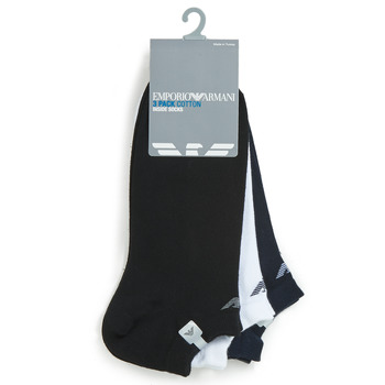 Underwear Men Socks Emporio Armani CC134-PACK DE 3 White / Black / Marine