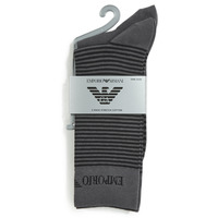 Underwear Men Socks Emporio Armani CC114-PACK DE 2 Grey