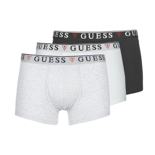 Underwear Men Boxer shorts Guess BRIAN BOXER TRUNK PACK X4 Black / Grey / White