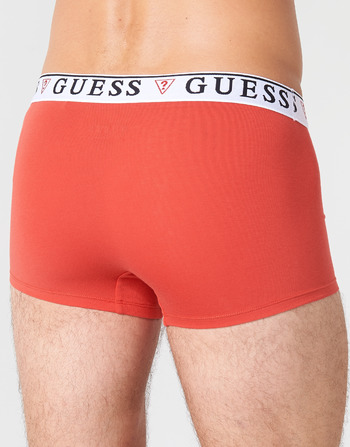 Guess BRIAN BOXER TRUNK PACK X4 Black / Red / Marine