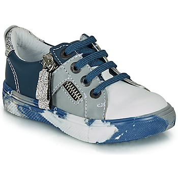 Shoes Boy Low top trainers Ikks BRANDON Blue / Grey