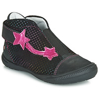 Shoes Girl Mid boots GBB NOLWENN Black / Pink