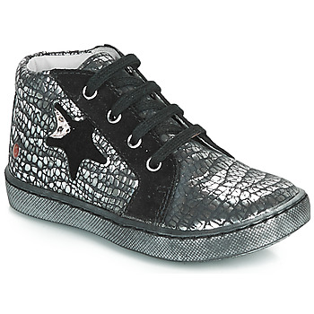 Shoes Girl High top trainers GBB LETO Black / Silver