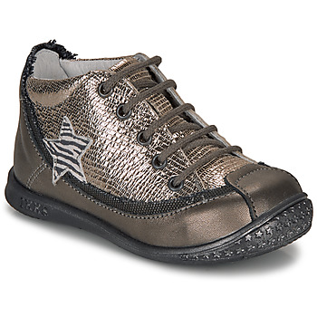 Shoes Girl Mid boots Ikks SYDNEY Taupe / Gold