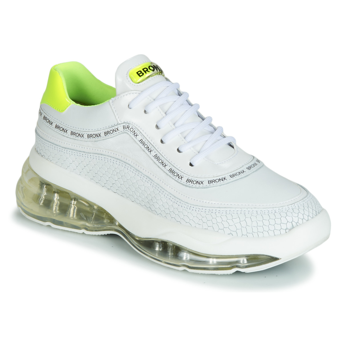 Shoes Women Low top trainers Bronx BUBBLY White / Yellow