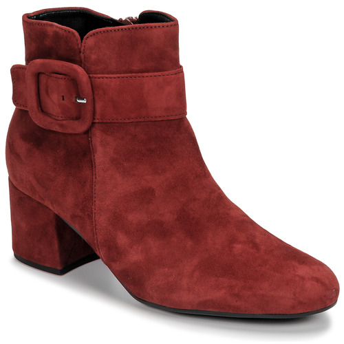 gabor red ankle boots