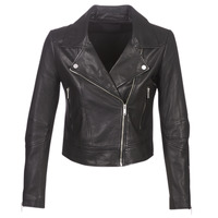 material Women Leather jackets / Imitation le Ikks BM48145-02 Black