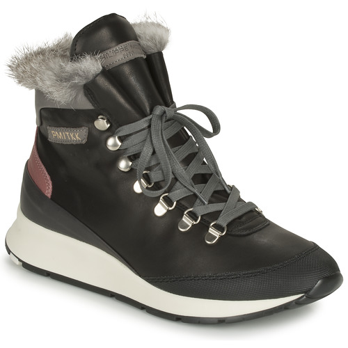 Shoes Women High top trainers Philippe Model MONTECARLO Black