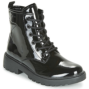 Shoes Girl Mid boots Geox J CASEY GIRL Black