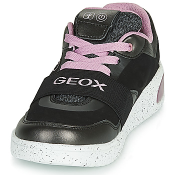 Geox J XLED GIRL Black / Pink / Led