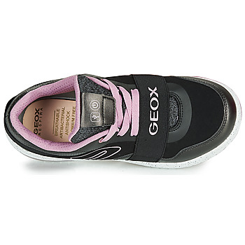 Geox J XLED GIRL Black / Pink / Led