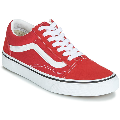 Direct Veel Skim Vans OLD SKOOL Red - Free delivery | Spartoo NET ! - Shoes Low top trainers  USD/$87.00