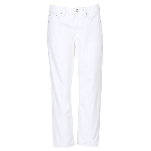 material Women Boyfriend jeans G-Star Raw 3301 MID BOYFRIEND 7/8 White