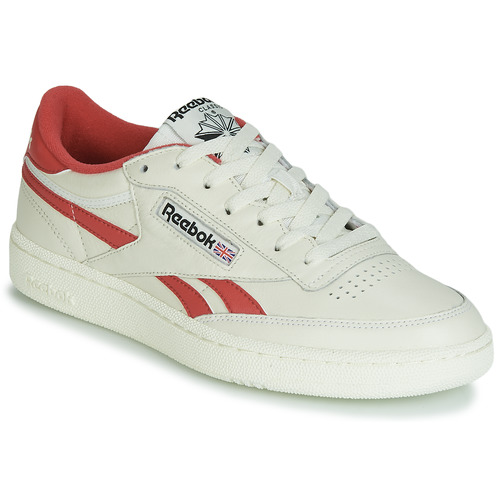 Reebok Classic CLUB C REVENGE MU Beige / Red - Free delivery | Spartoo NET  ! - Shoes Low top trainers USD/$84.00