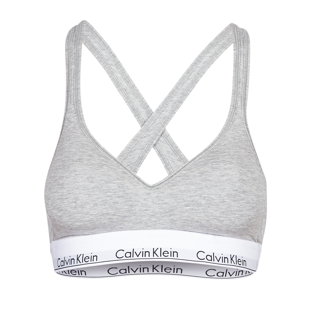 Calvin Klein Jeans MODERN COTTON BRALETTE LIFT Grey - Free delivery