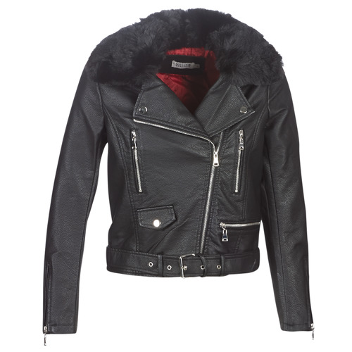 material Women Leather jackets / Imitation le Molly Bracken HA006A21 Black