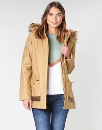 material Women Parkas Roxy TRAVELLING WEST Brown