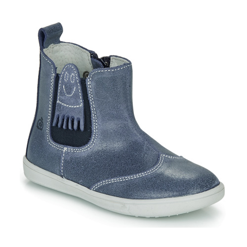 Shoes Boy Mid boots Citrouille et Compagnie LESKIMO Blue