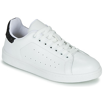 Shoes Women Low top trainers Yurban SATURNA White / Black