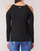 Clothing Women jumpers Guess CUTOUT Black
